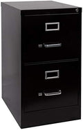 2 Drawer Metal Vertical File Cabinet in Black D291172