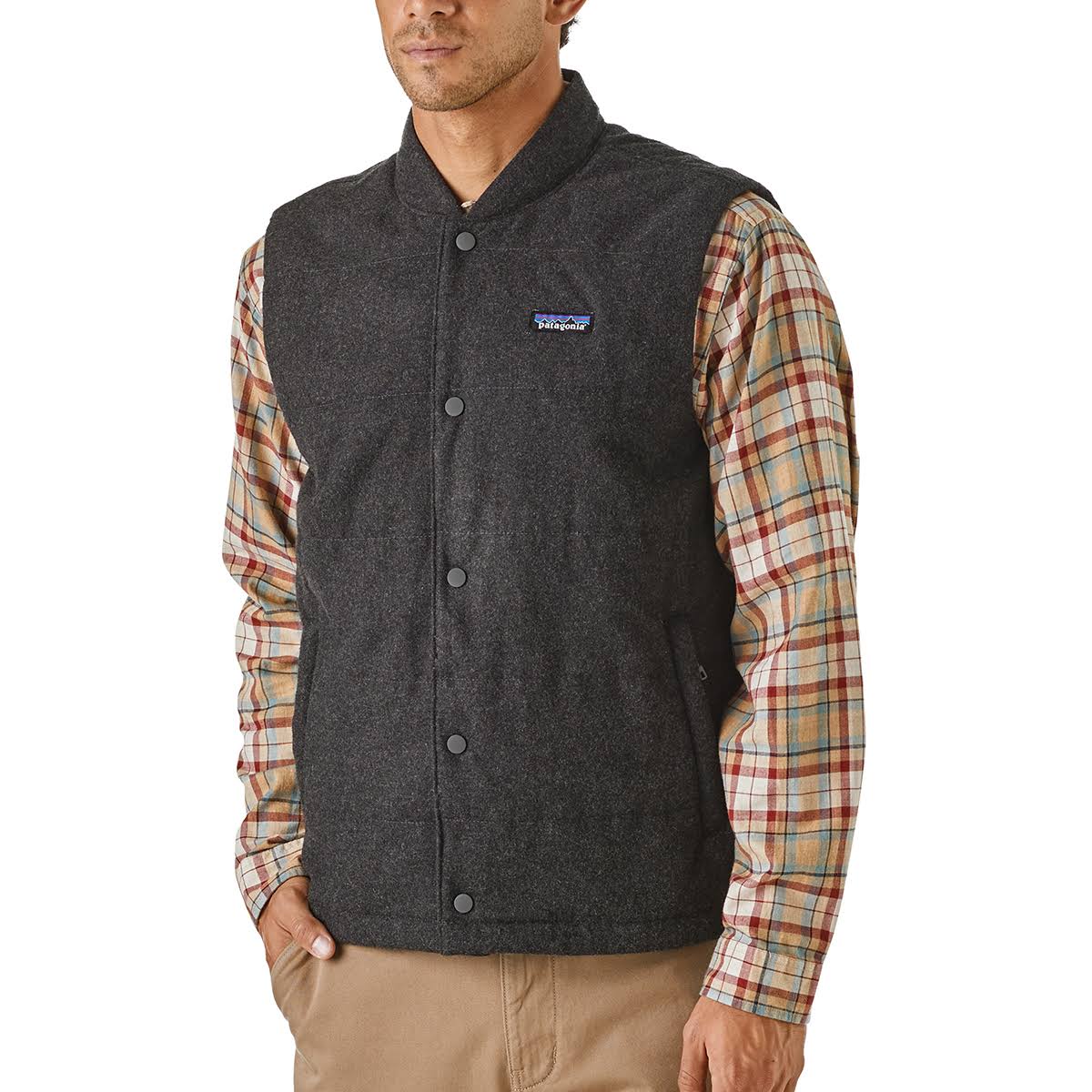 Recycled Wool Vest Forge Grey XL U5691