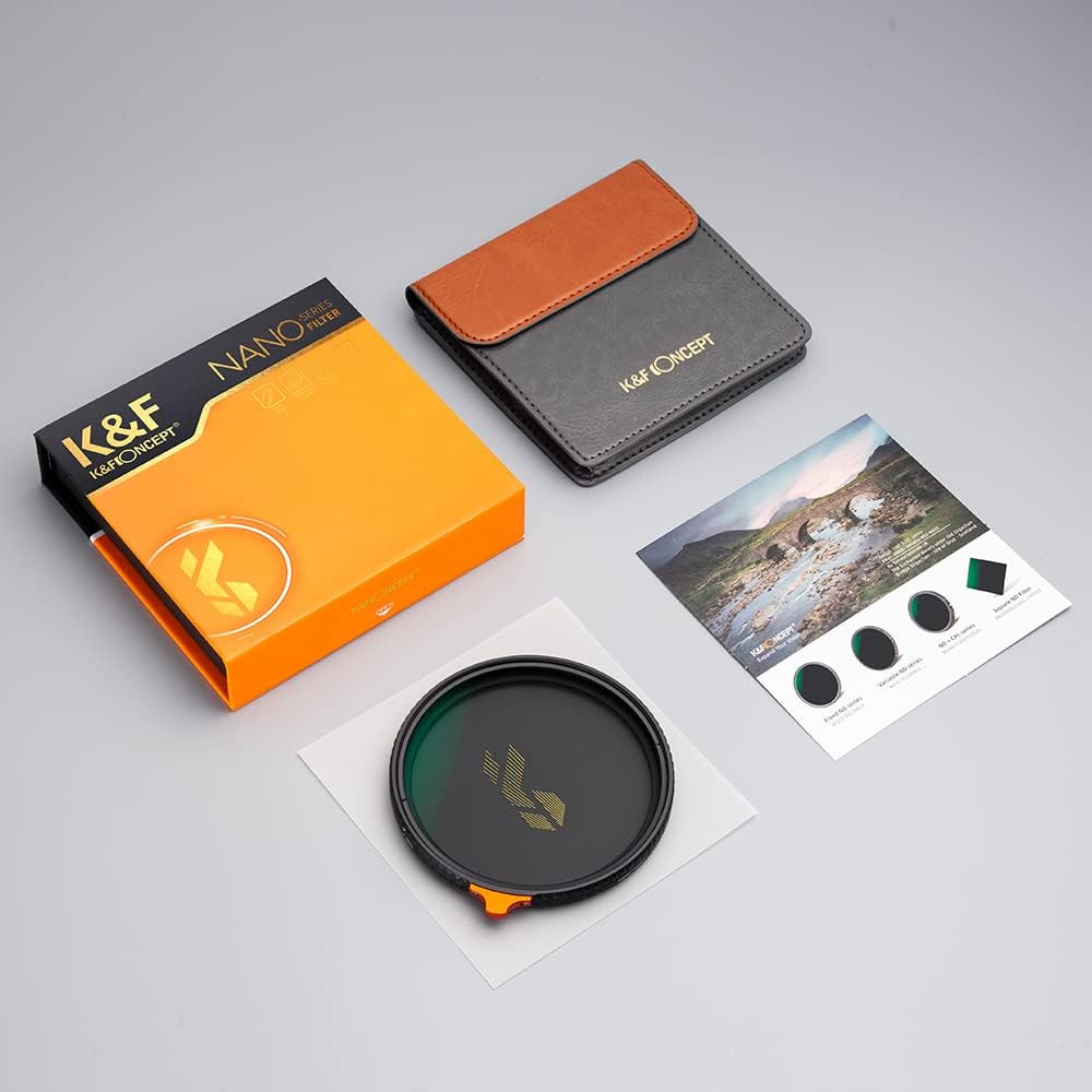 67mm Black Diffusion 1/4 Variable ND2-ND32 ND Filter 2-in-1 P3108