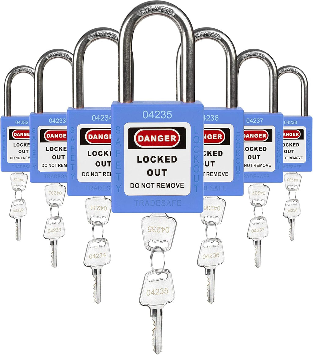 Red Lockout Tagout Padlocks, Pack of 2 T836