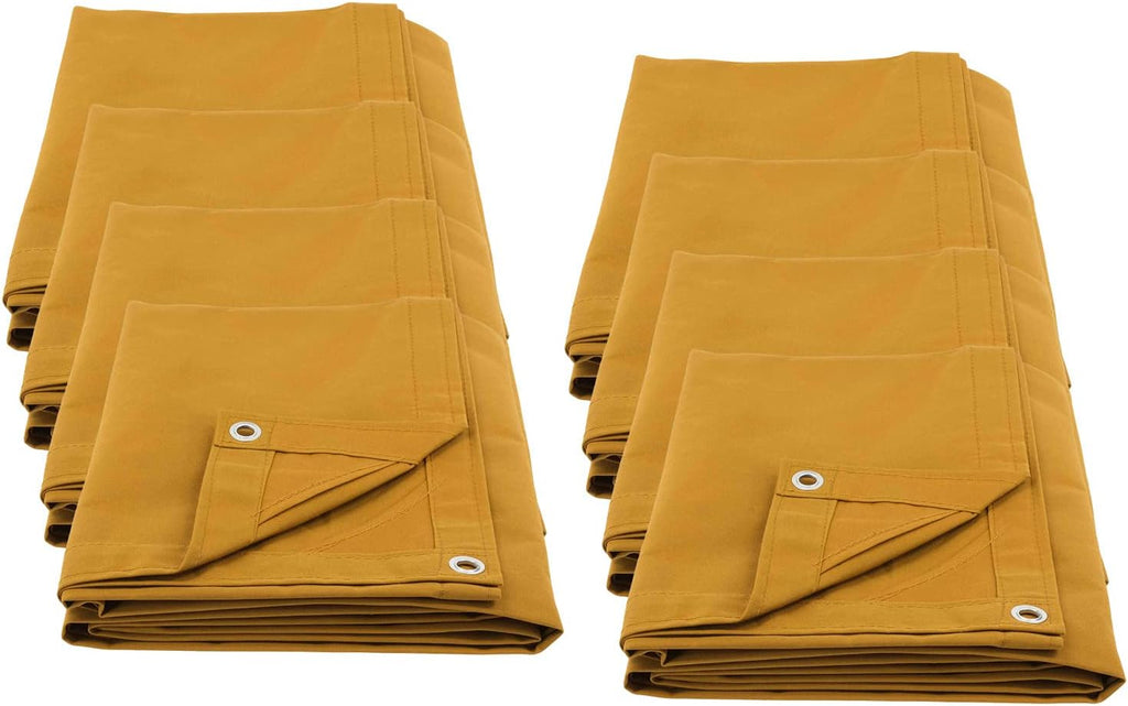 10' x 16' Tan Canvas Tarp 12oz Pack of 2 Z773961