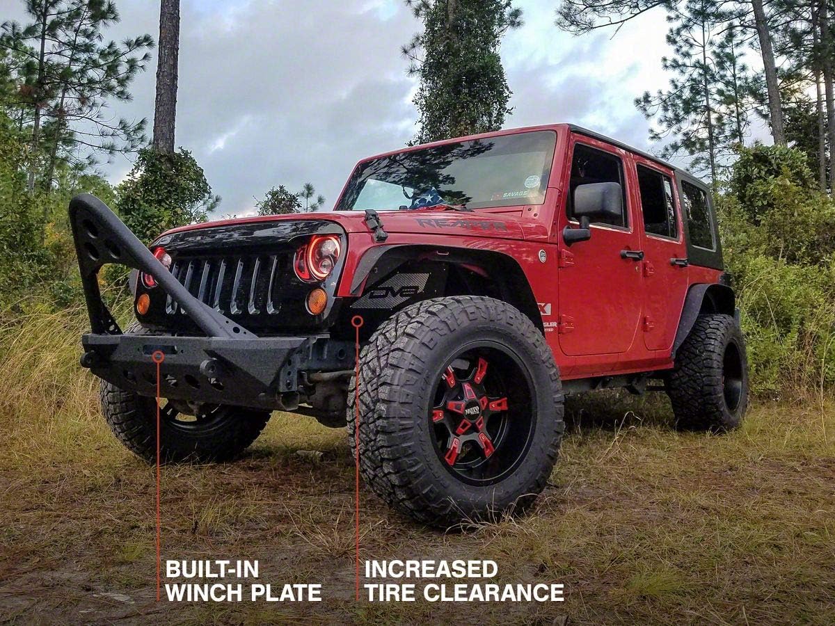 Stubby Winch Front Bumper with Stinger Bar S3635