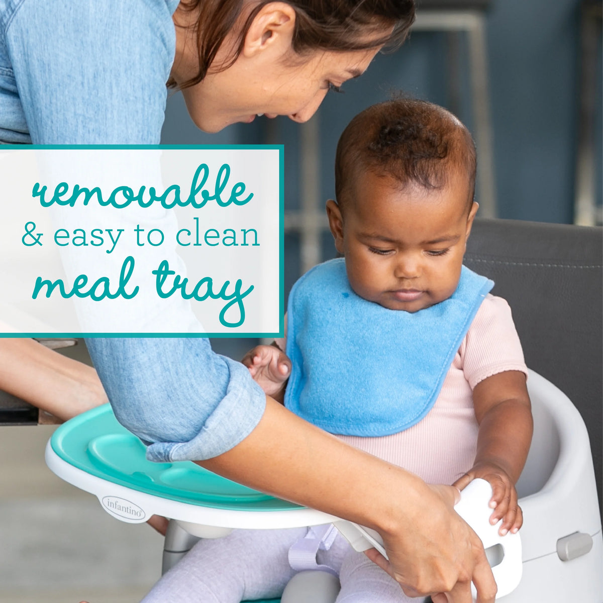4-in-1 Feeding Booster Seat, Teal Y534124