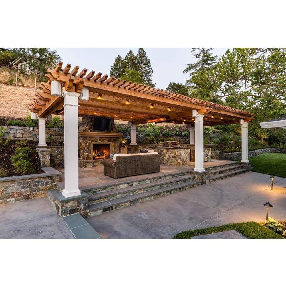 Beige 2000W Electric Infrared Patio Heater T16812