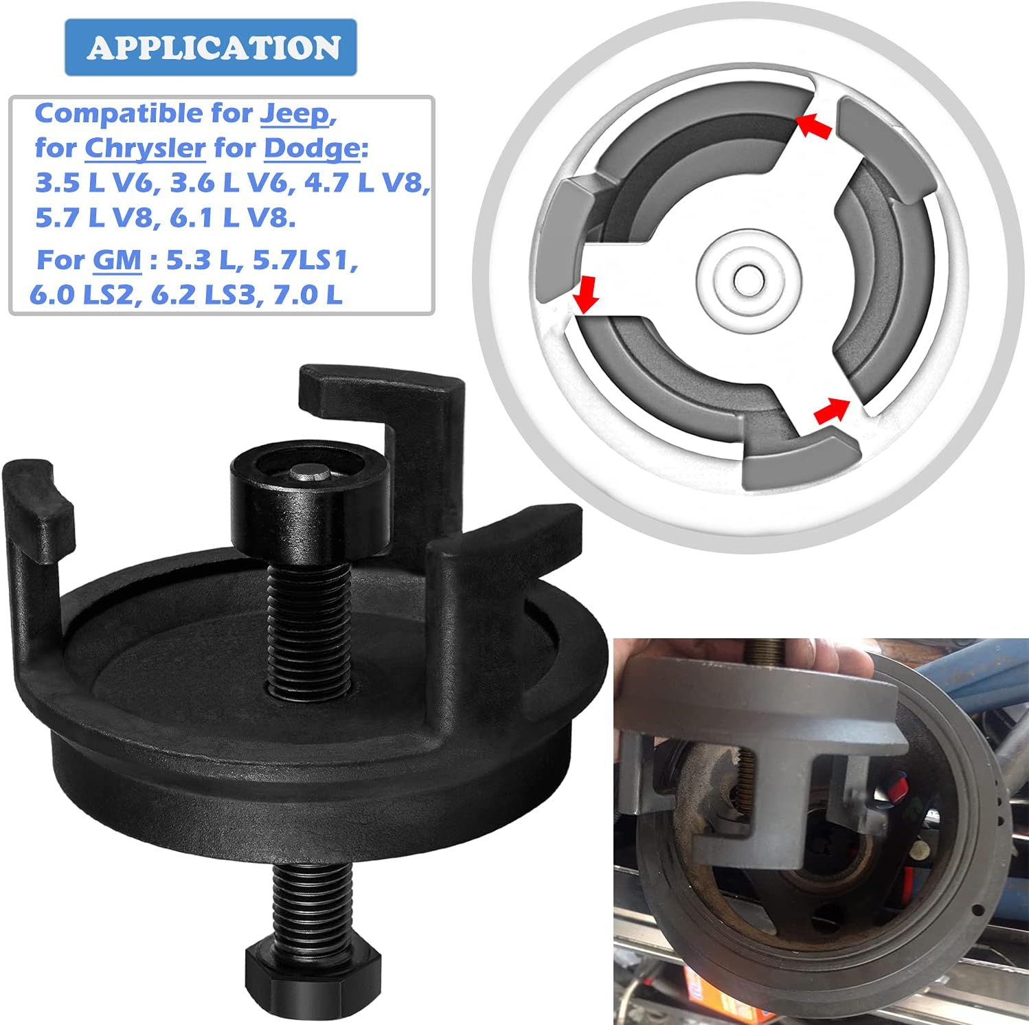 Harmonic Balancer Puller Pack of 2 V1389