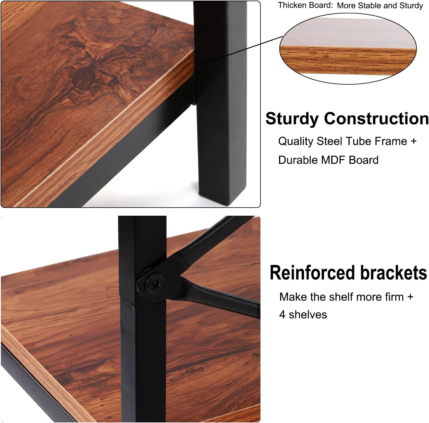 5-Tier Rustic Wood Bookcase G74824