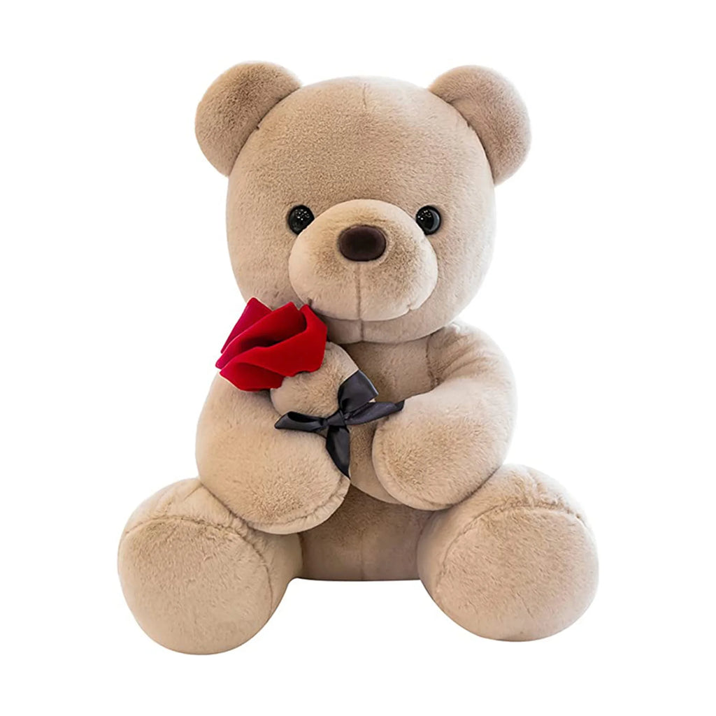 Plush Stuffed Animal Teddy Bear with Rose A7200