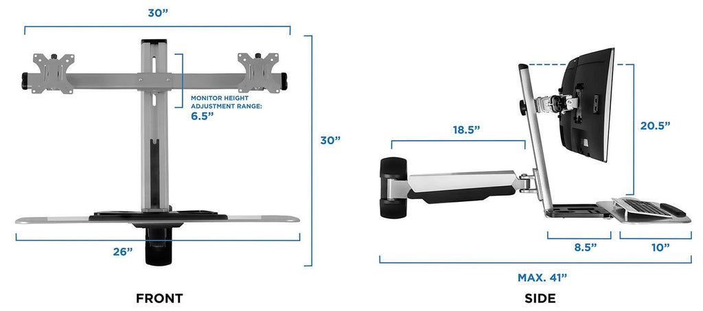 Bracket for 2 LCD Displays U233
