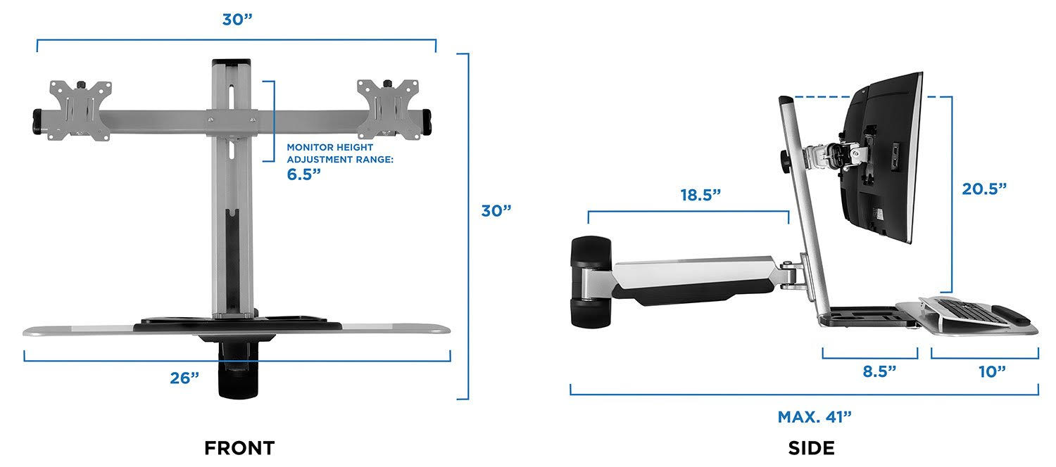Bracket for 2 LCD Displays U233