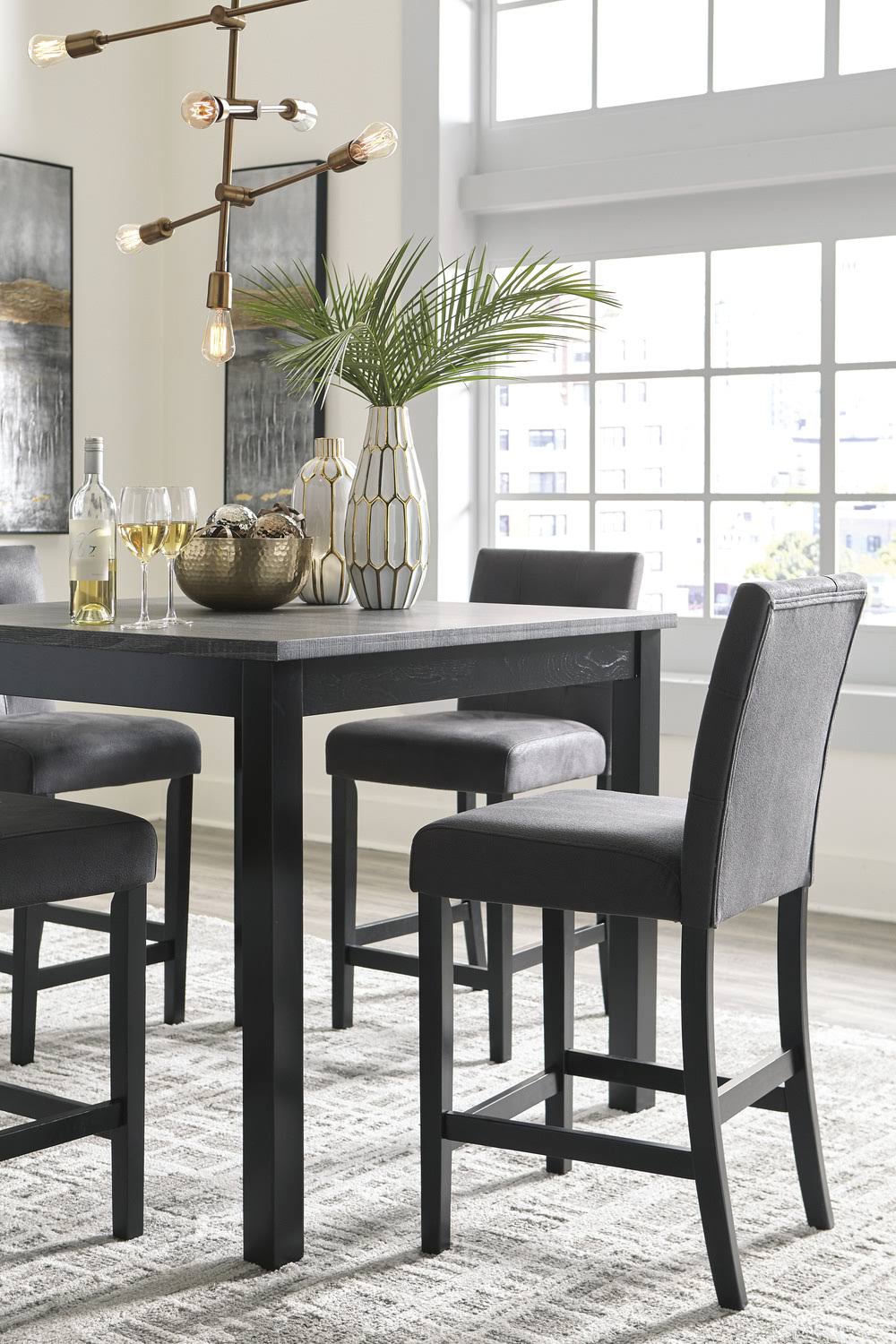 5-Piece Counter Height Dining Set P423375