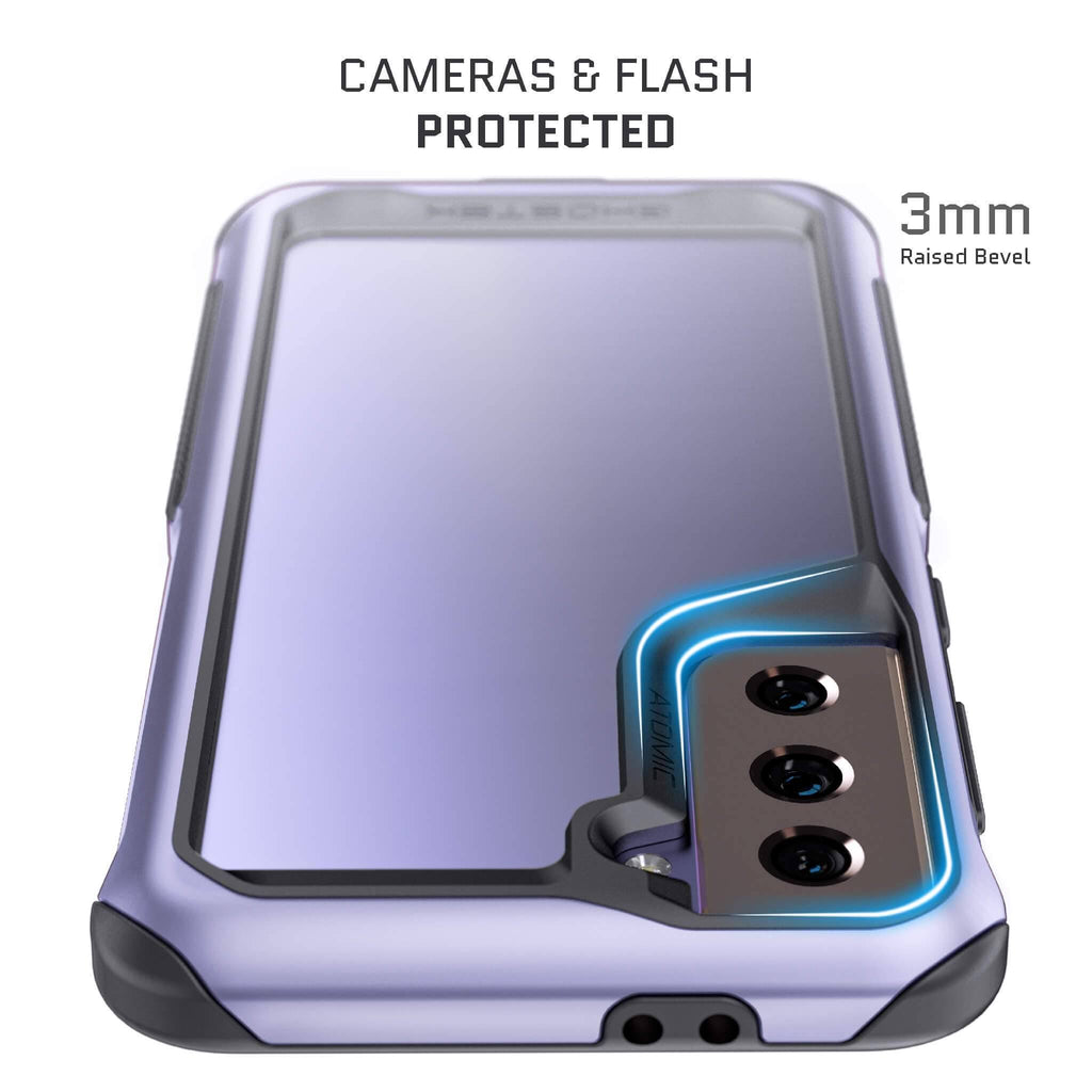 Violet Clear Metal Case J7376