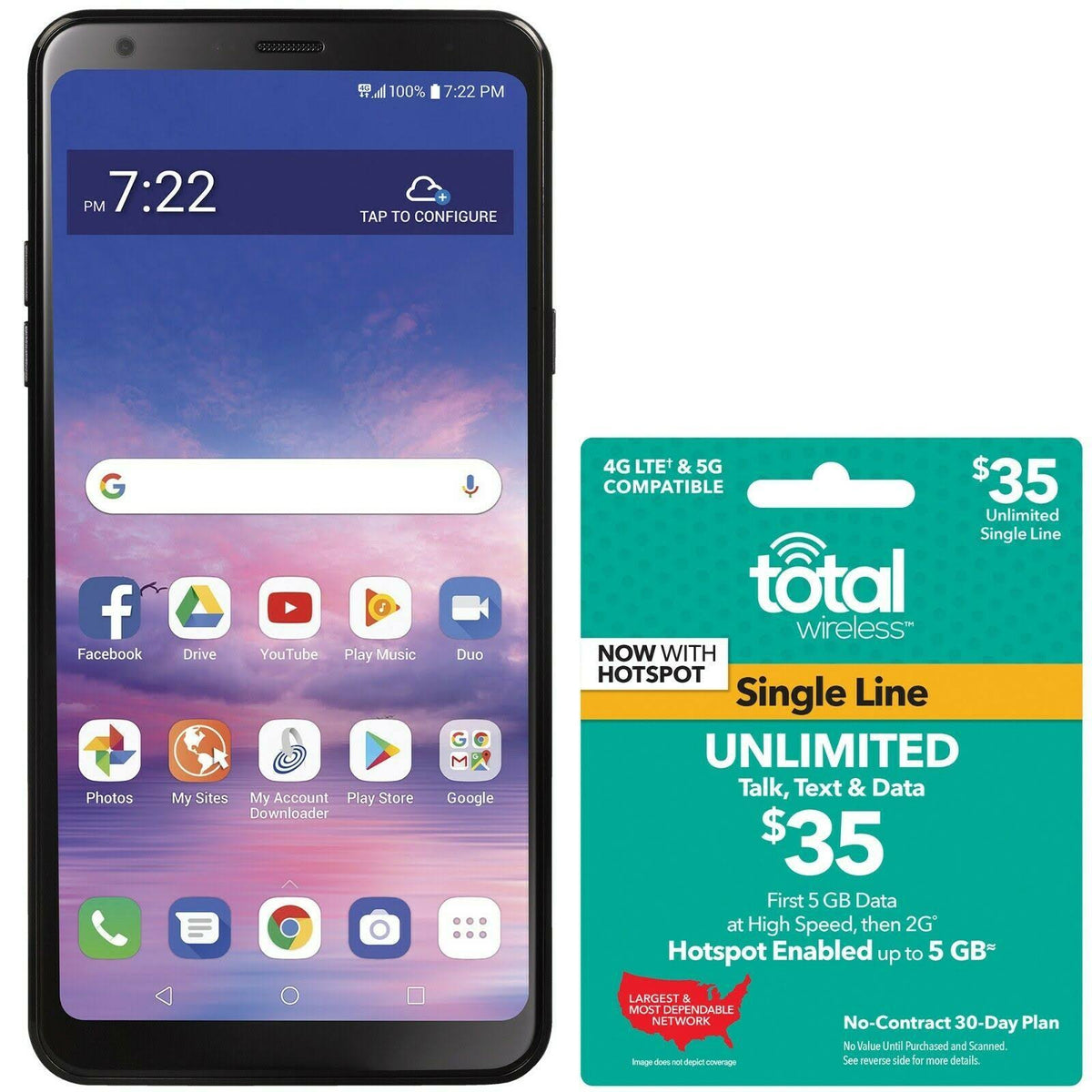 LG Stylo5 4G LTE Prepaid Cell Phone W3594
