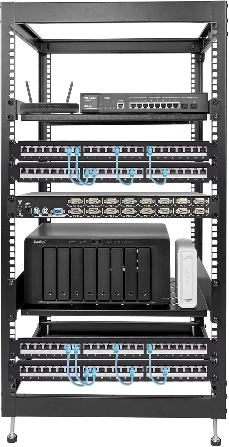 20U 17" Server Rack with 2 Shelves Included J91579