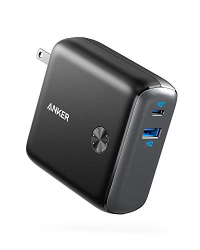 10,000 mAh 20W USB-C Portable Charger 2-in-1 Wall Charger (Black) K85505