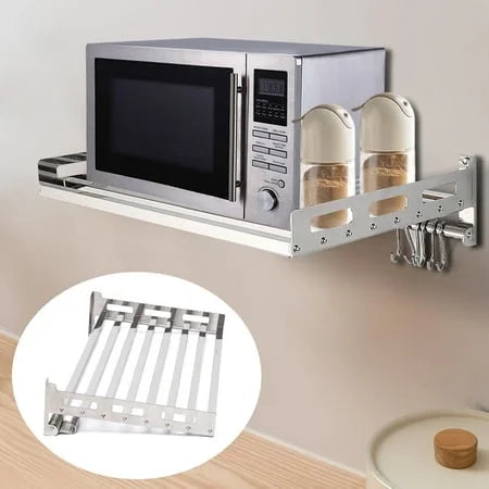 Stainless Steel Wall-Mounted Microwave Oven Rack M154