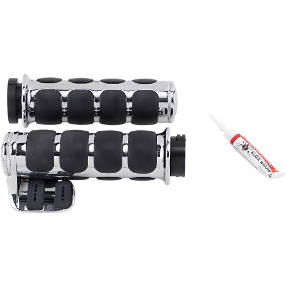 Chrome ISO-grip for Dual Cable Throttle Q632