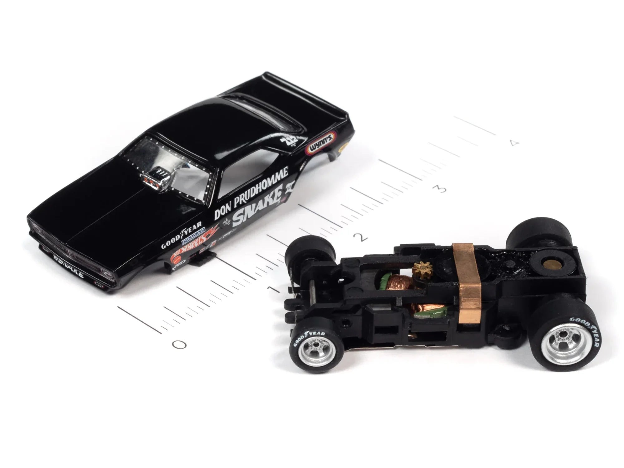 Black HO Scale Slot Car U89787
