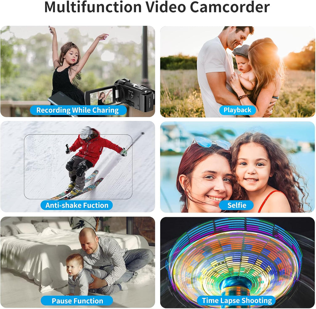 2.7K Infrared Night Vision Camcorder with Remote Control N755