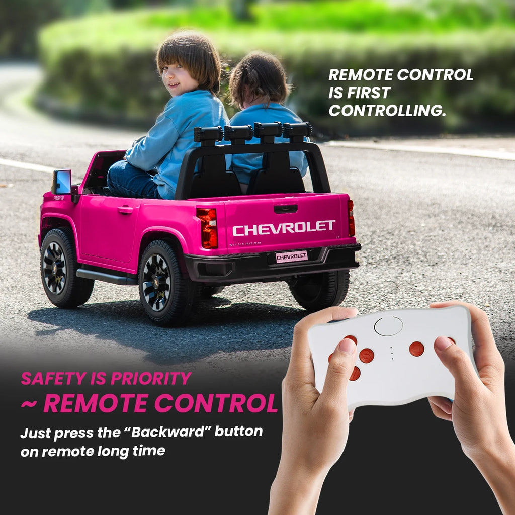 Pink 24V Ride on Car 2 Seater Electric Truck with Remote Control V99424