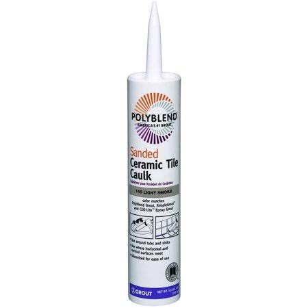 Sanded Caulk Tile LT Smoke, 4 in E415