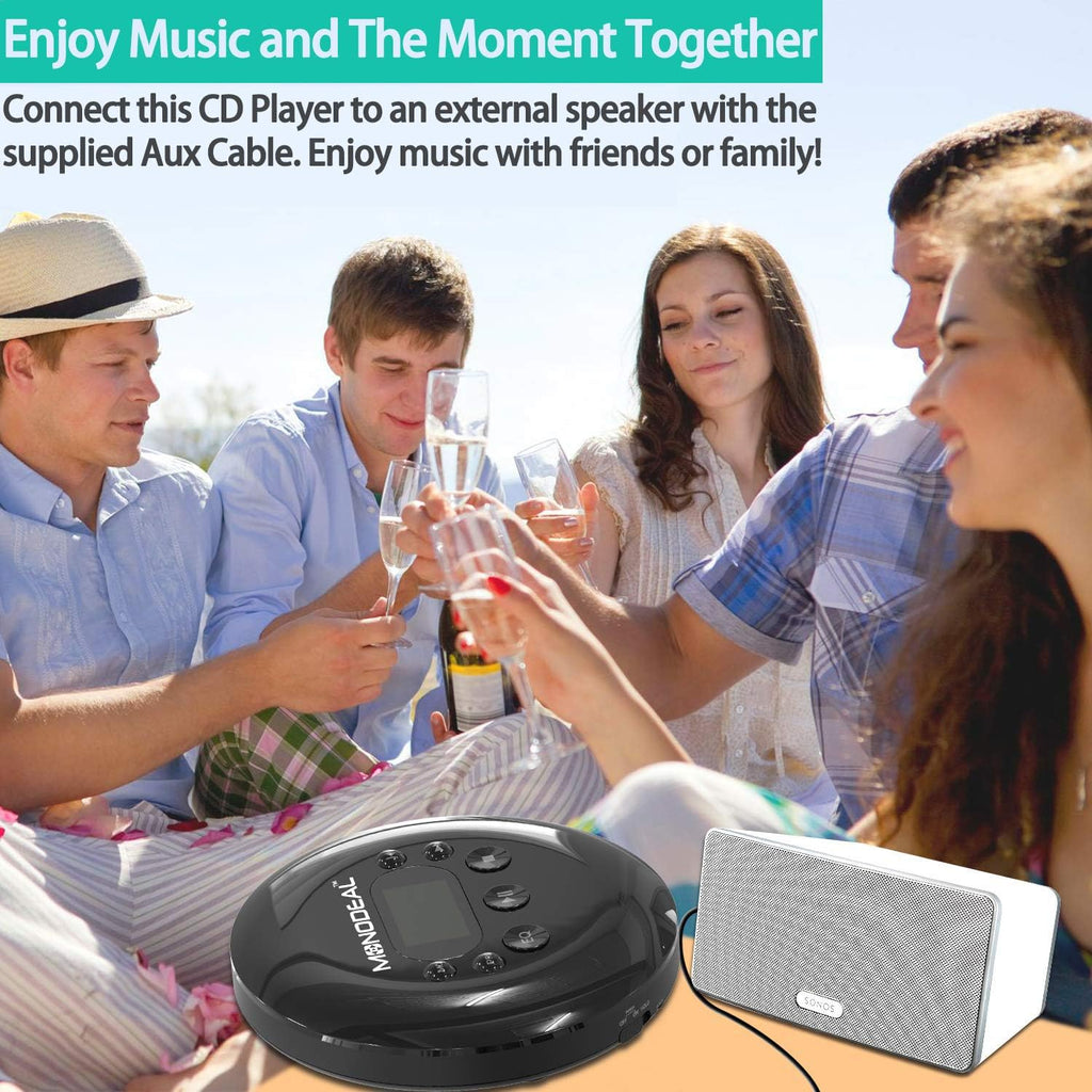 Portable CD Player with Headphones, Anti-Skip, Pack of 2 Z36396