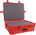 25 XL Waterproof Protective Hard Case with Foam, Red - 25 x 20 x 8 T3995