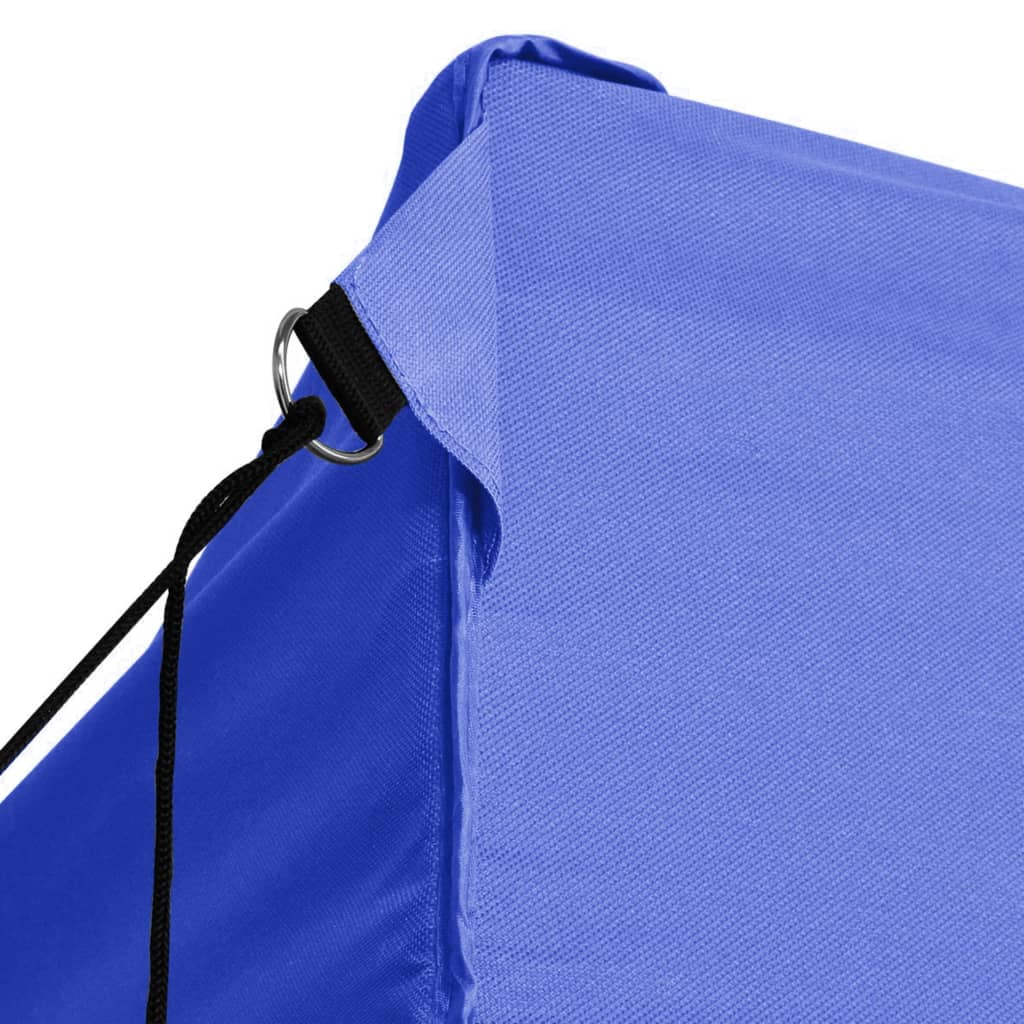 Folding Party Tent with 4 Sidewalls Steel Blue K479197
