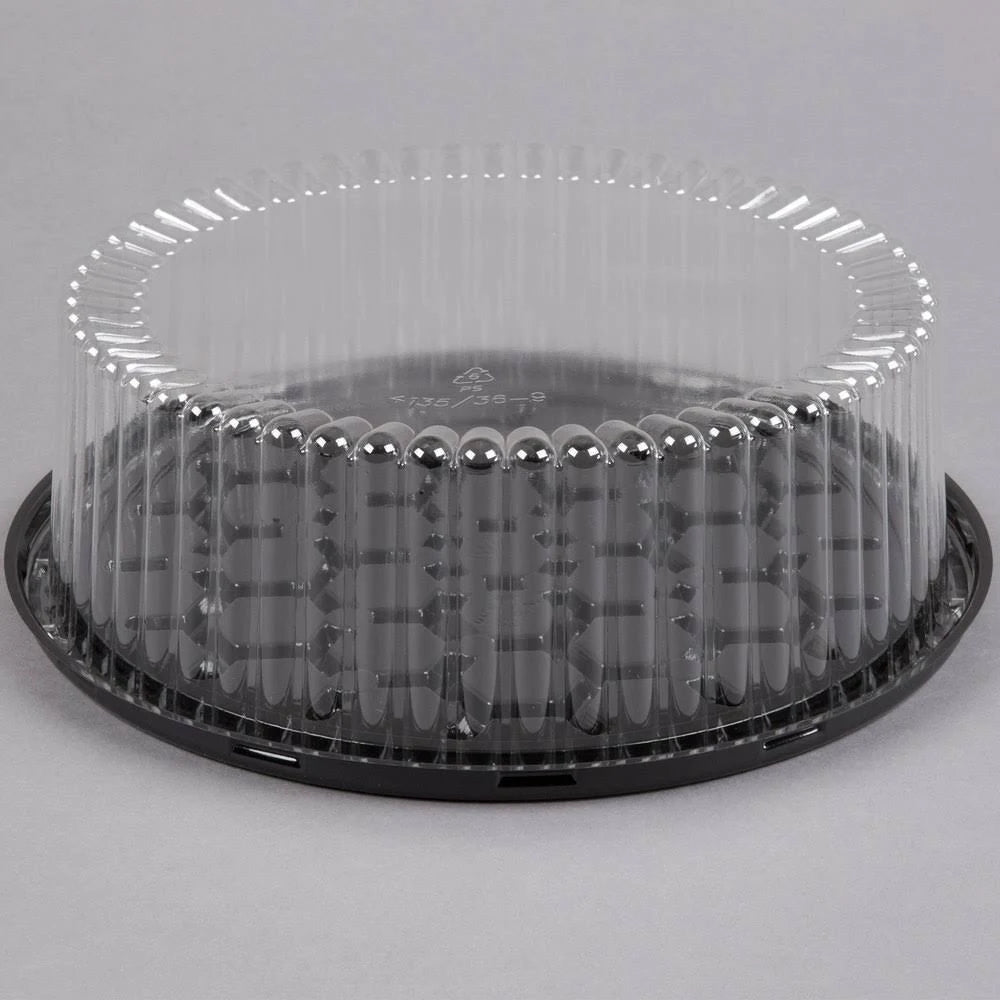 9x22 1-2 Layer Cake Display Container with Clear Dome Lid - 80/Case R692