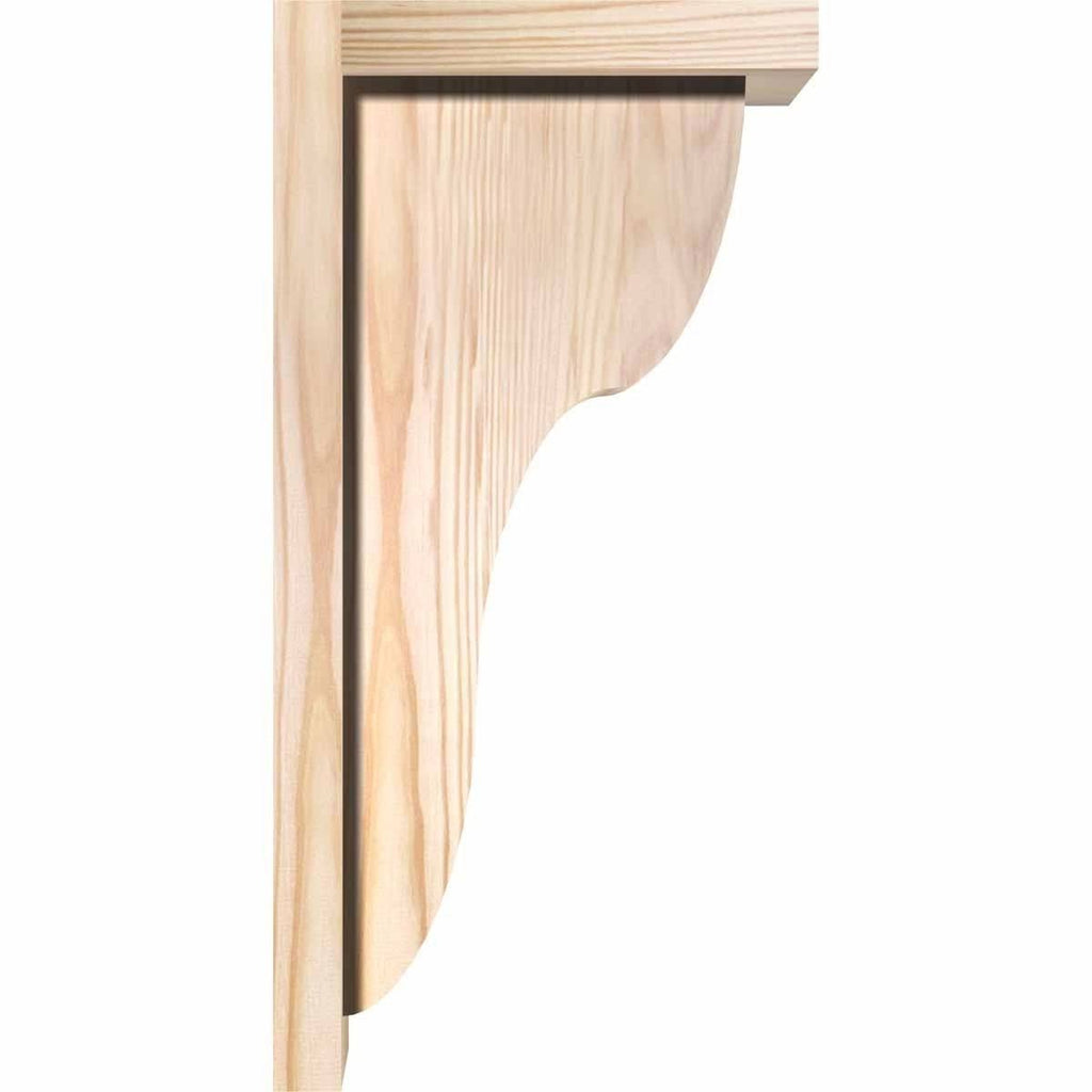 Carmel Smooth Corbel with Backplate, Douglas Fir C207