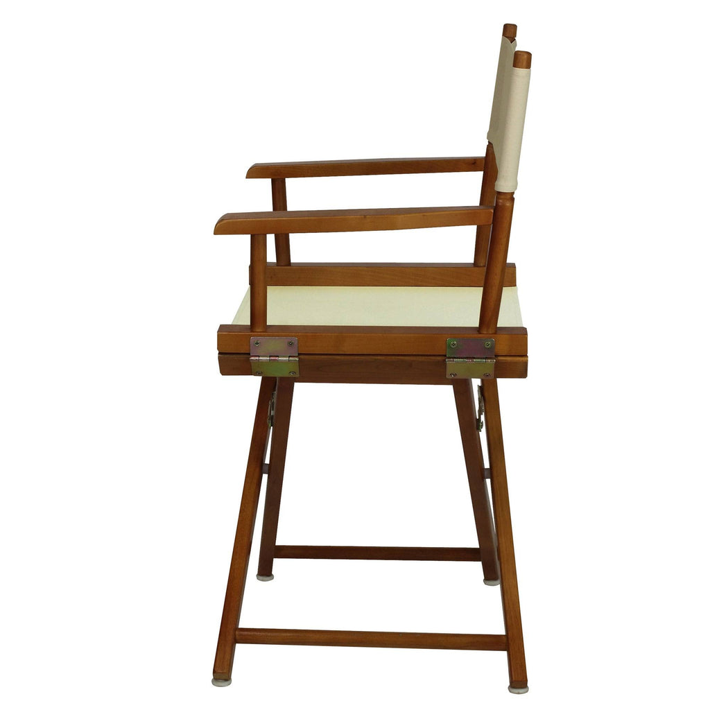Honey Oak Frame Gold Canvas Director's Chair V39601
