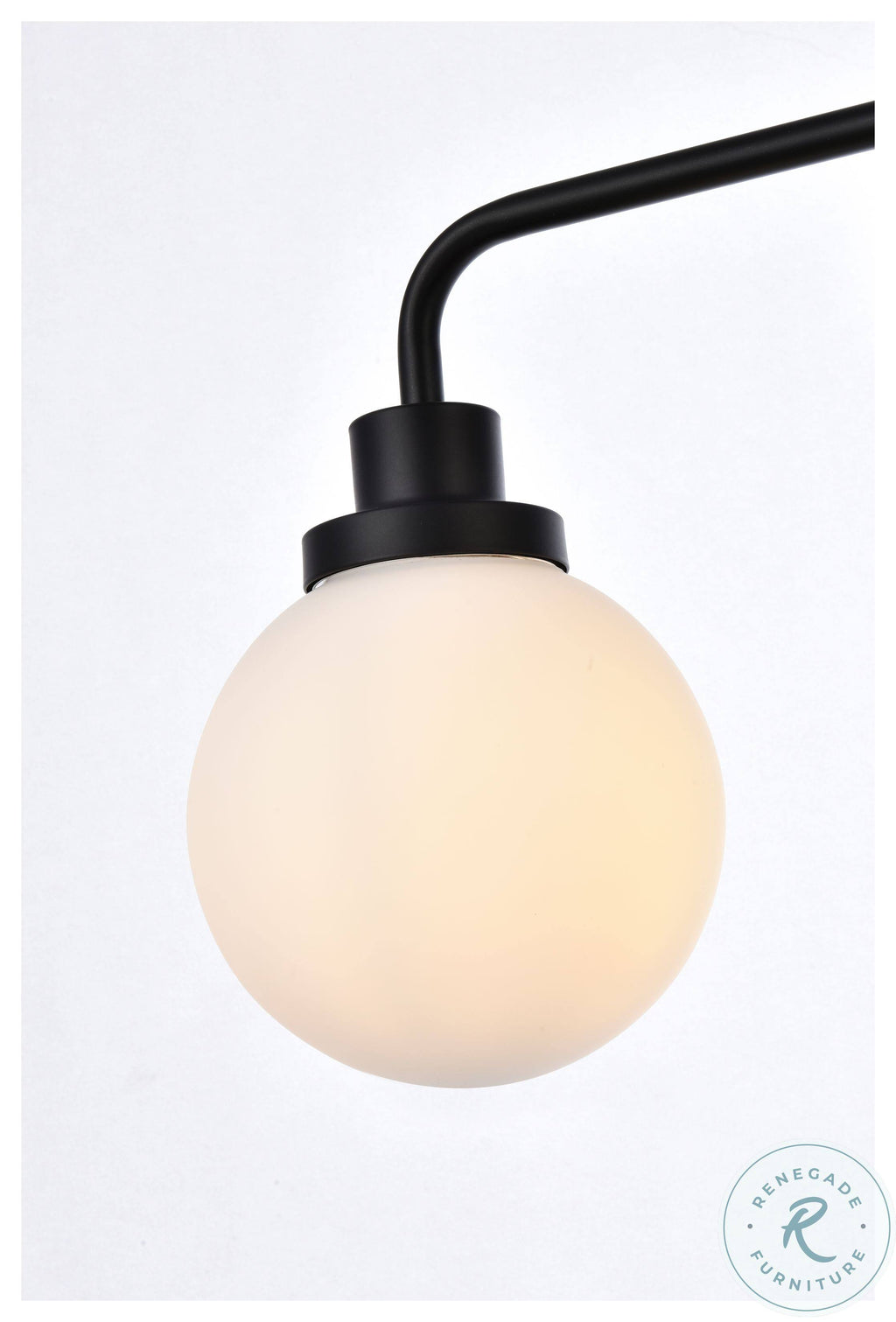 Black 2 Lights Bath Sconce with Frosted Shade K45677