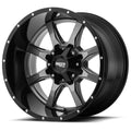 Grey Center Black Lip 16x7 5x130 42mm Wheel P305449