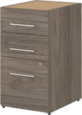 3 Drawer File Cabinet, 16W, Storm Gray I22179