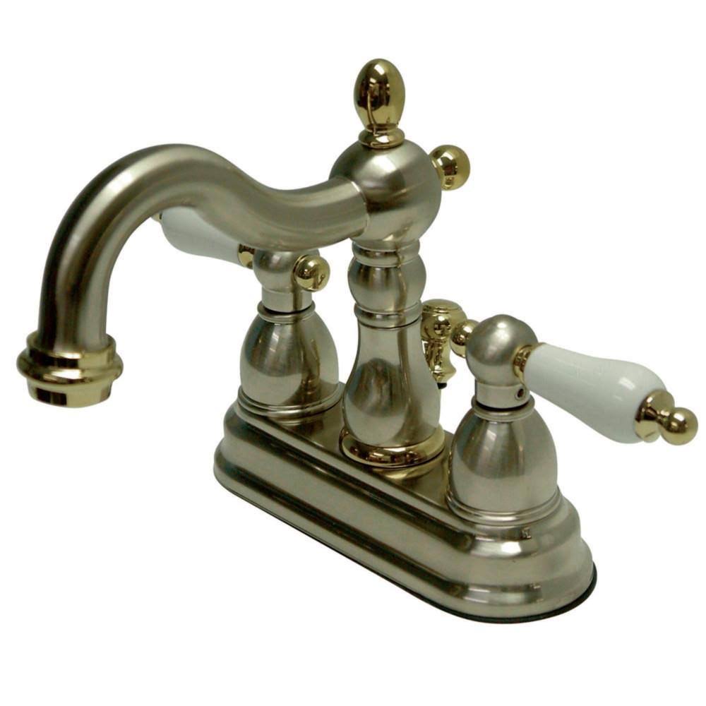 Polished Brass Centerset Lavatory Faucet with Retail Pop-Up N772799