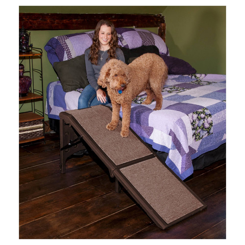 Free-Standing Extra Wide Carpeted Pet Ramp N853252