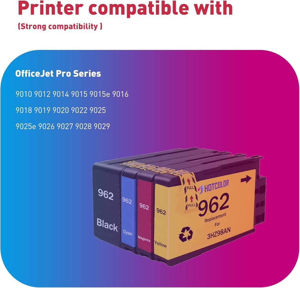 962XL Ink Cartridges Combo Pack 4PK U936434