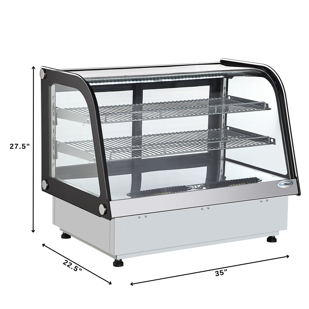 Drop-In Countertop Display Refrigerator in Black A7554
