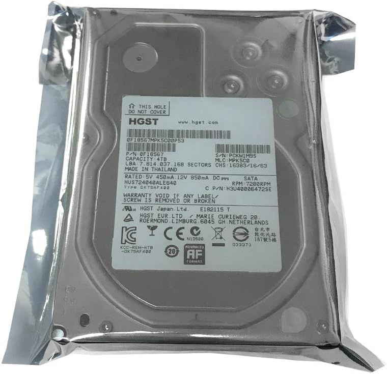 4TB 7200RPM SATA 6.0Gb/s 3.5 inches Internal Enterprise Hard Drive H922