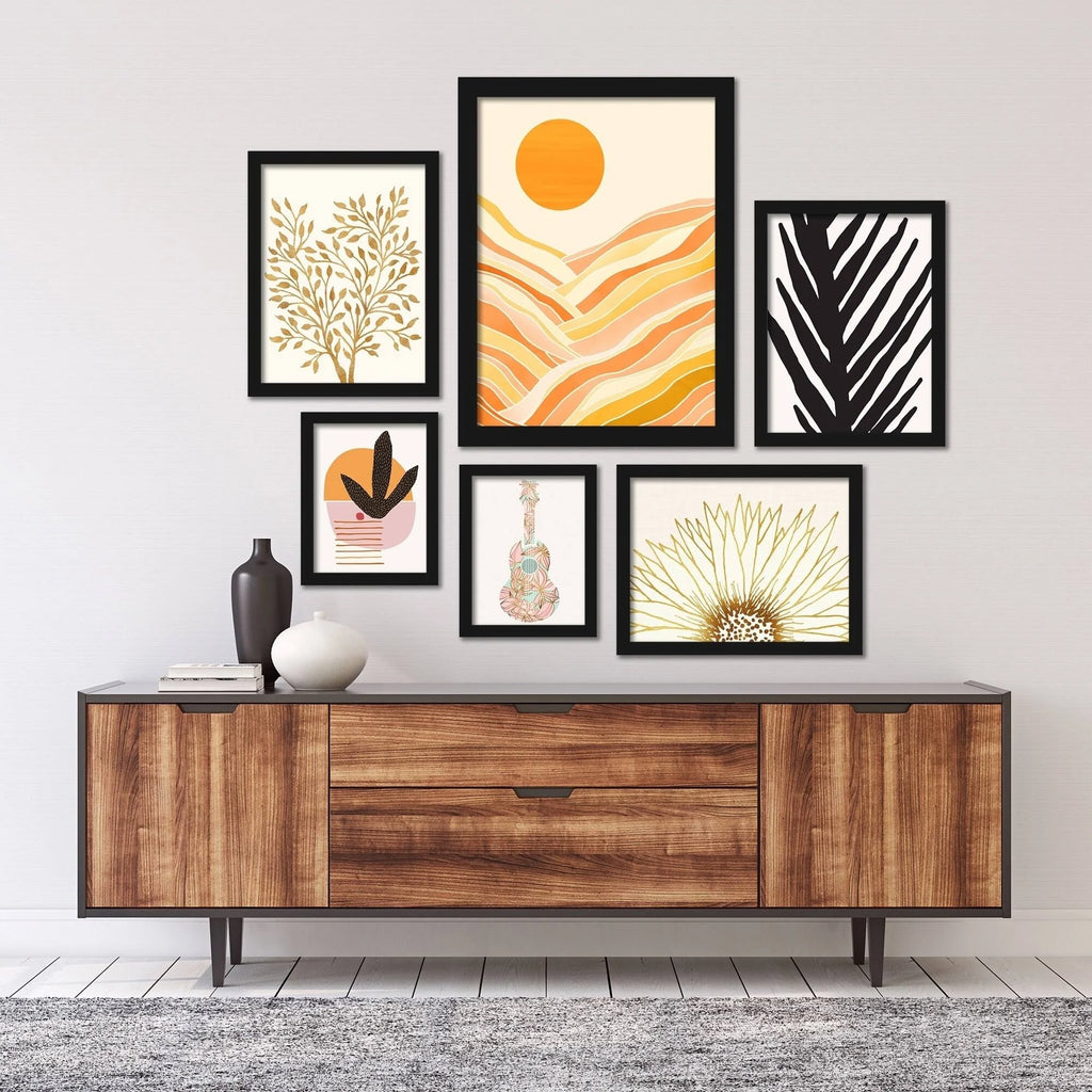 Black Framed Gallery Wall Set K69389