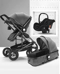 3 in 1 Baby Stroller Travel System, Gray B749