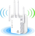 WiFi Extender Wireless Signal Repeater Booster 1200Mbps Dual Band 4 Antennas Pack of 2 G250672