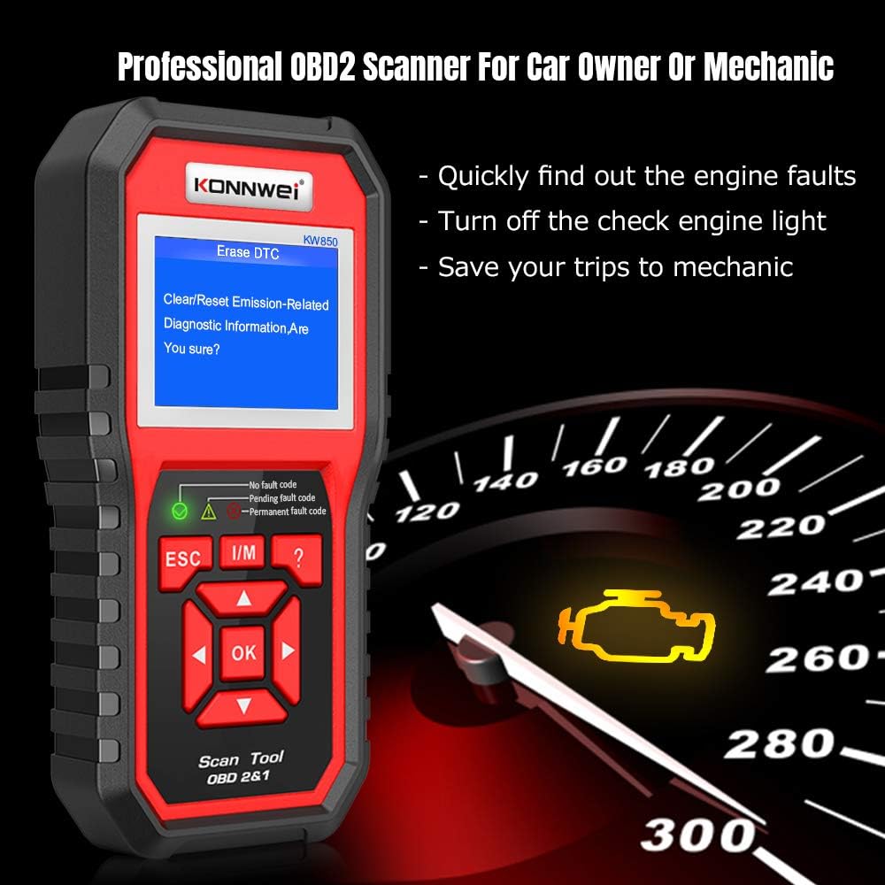 OBD2 Scanner Code Reader Diagnostic Scan Tool Pack of 2 T6328