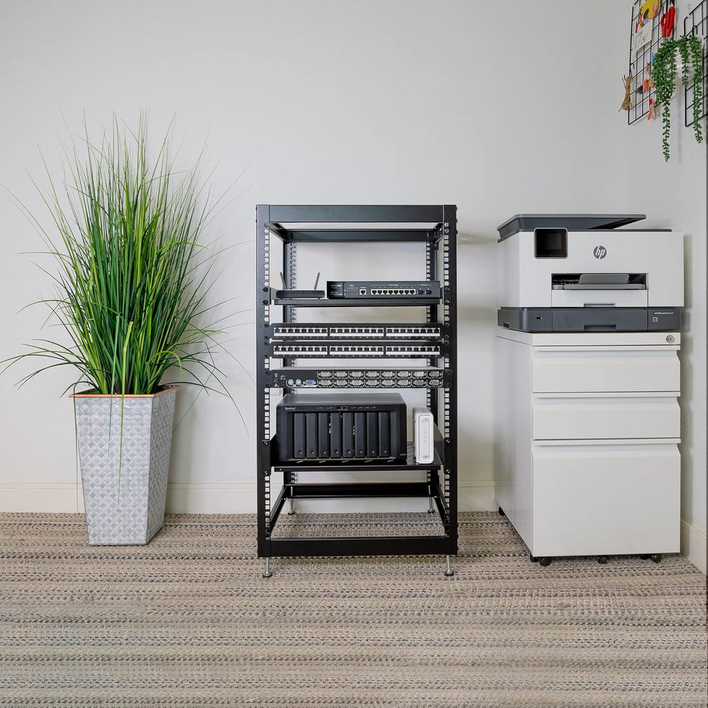 20U 17" Server Rack with 2 Shelves Included J91579