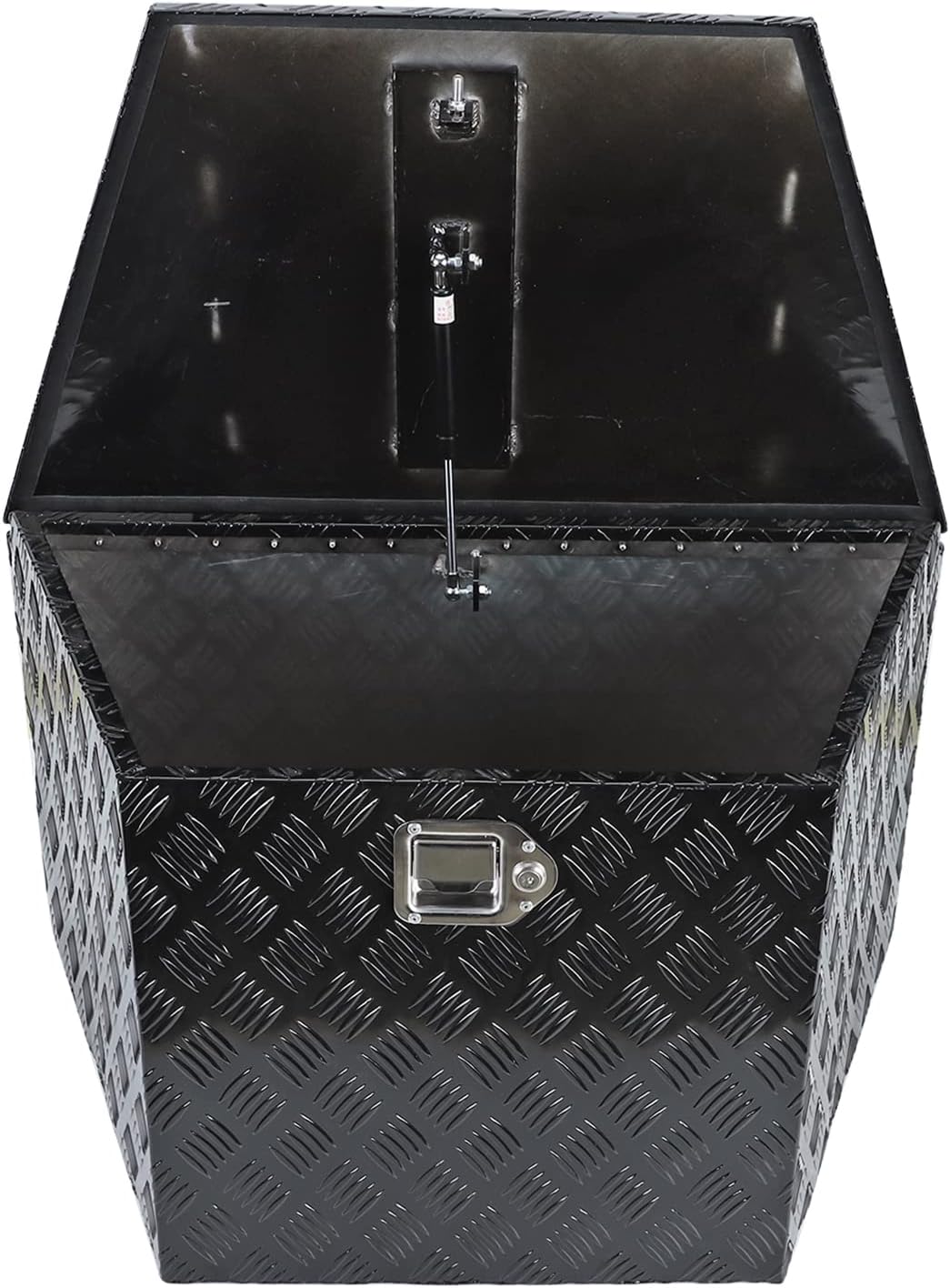 Black Heavy Duty Aluminum Trailer Tongue Tool Box with Lock J1927