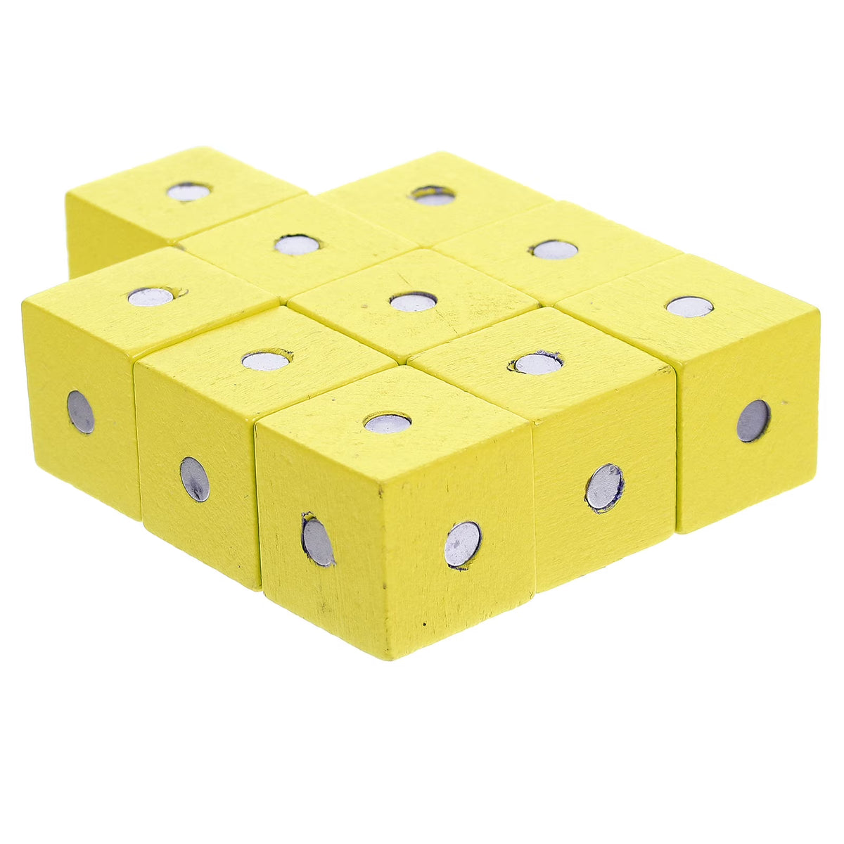 10 Pcs Magnetic Wooden Building Blocks Cube Toy C2465