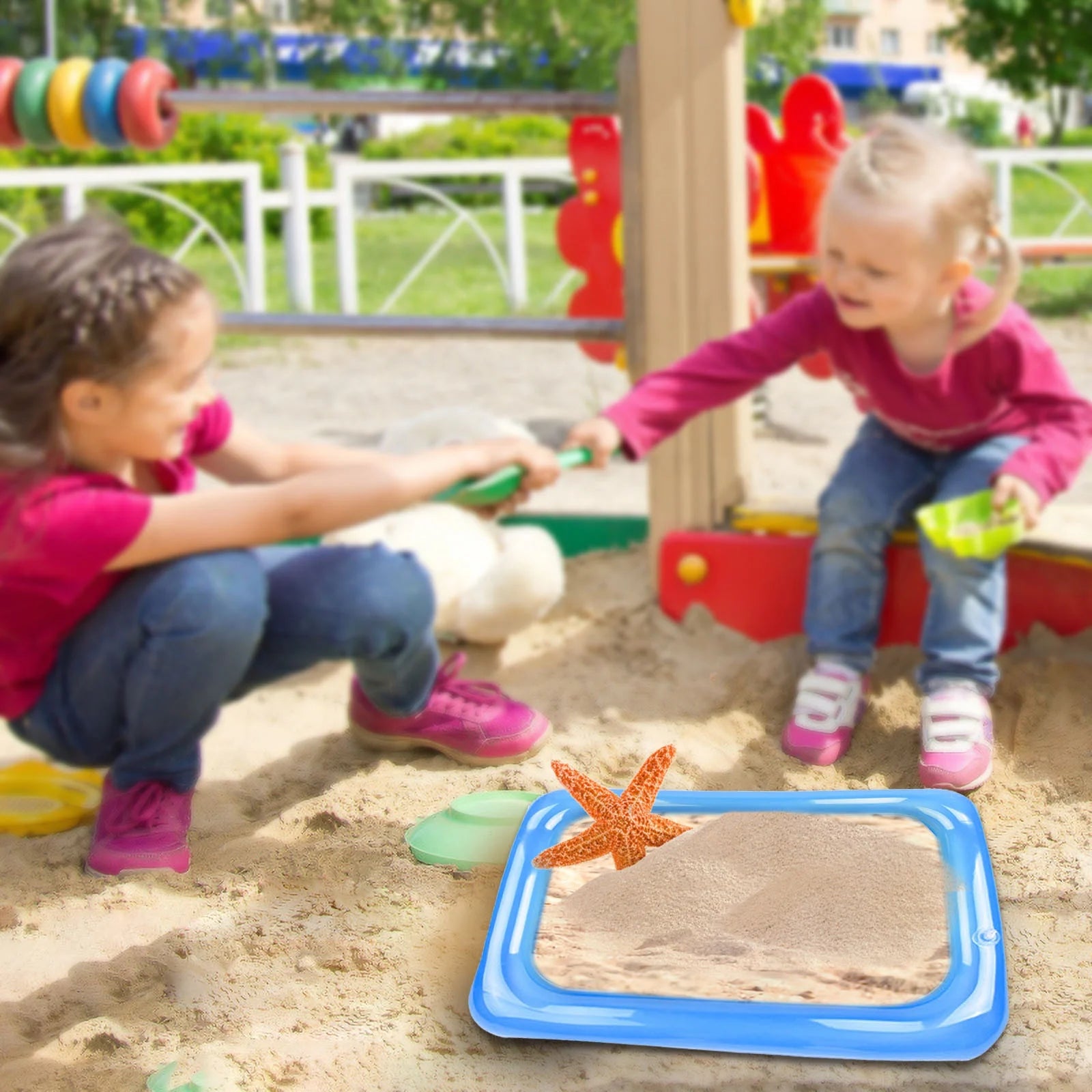 Inflatable Sand Table Toy Sand Fishing Tray I14448