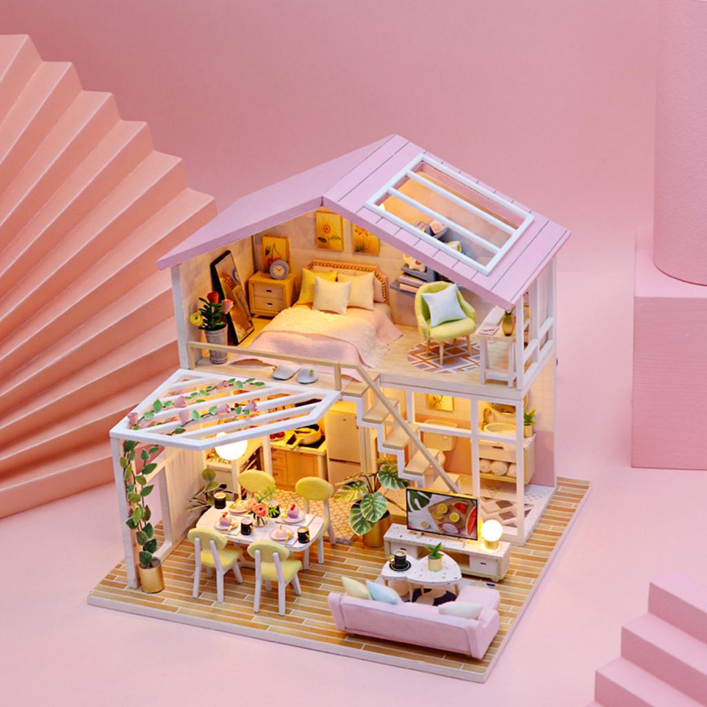 Handcraft Dollhouse Furniture Romantic Modern Cottage T76307