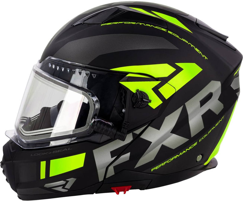 Modular Snow Helmet with Electric Shield Black/Charcoal/Hi-Vis MD Y44511
