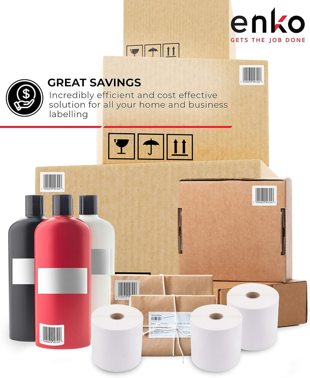 8 Rolls 3600 Labels 4 x 6 Direct Thermal Address Shipping Labels Y12331