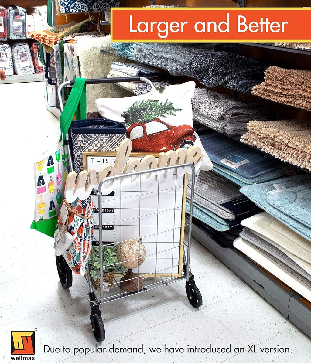 Foldable Utility Cart with Swivel Wheels E46813